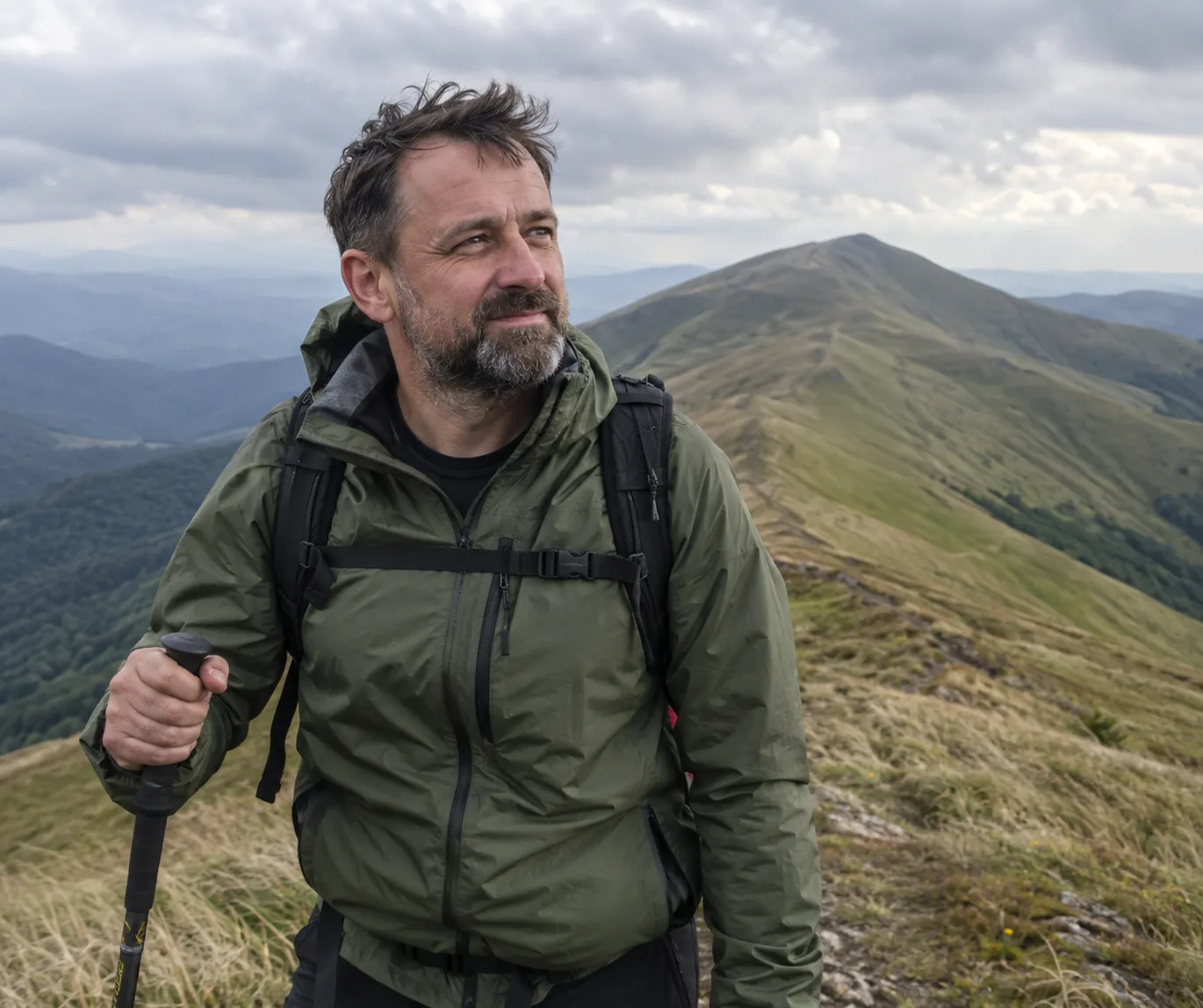 Андрій Швець на маршруті Боржавою
